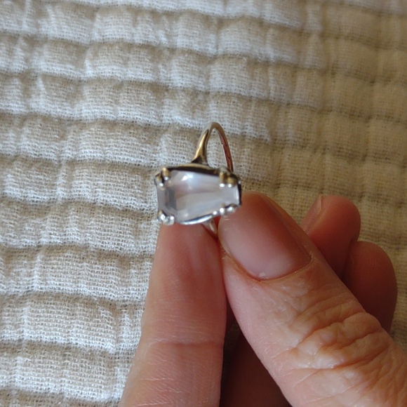 Bloodmilk Rose quartz small coffin ring - Picture 3 of 3